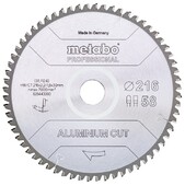 Пильний диск Metabo Aluminium cut HW/CT 254х2.4/2x30, Z72 FZ/TZ 5 град. (628447000)
