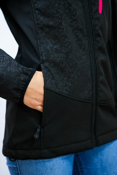 Куртка жіноча трекінгова мод.ROSE, вітро/водонепроникна, чорного кольору, р.М ARDON 51213 изображение 6