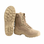 Ботинки тактические Mil-Tec Tactical Boots Zipper Khaki EU42 (12822104-009)