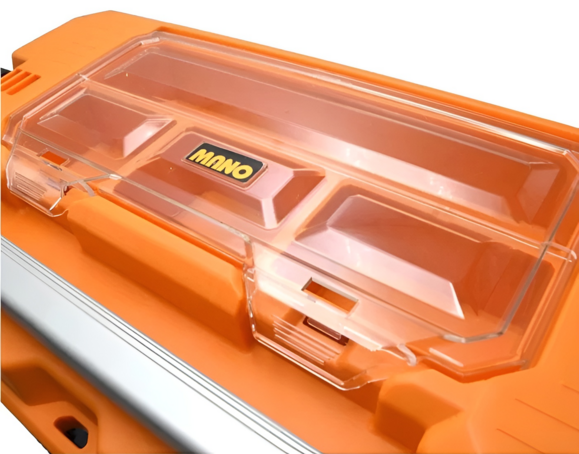 Ящик для инструментов Mano ALC-20 с аллюминиевой ручкой и органайзером изображение 5
