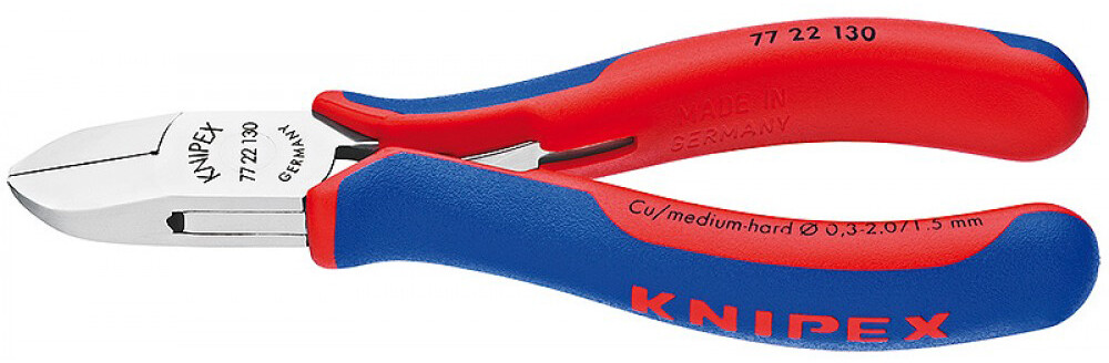 

Кусачки бокові KNIPEX 130 мм (77 22 130)