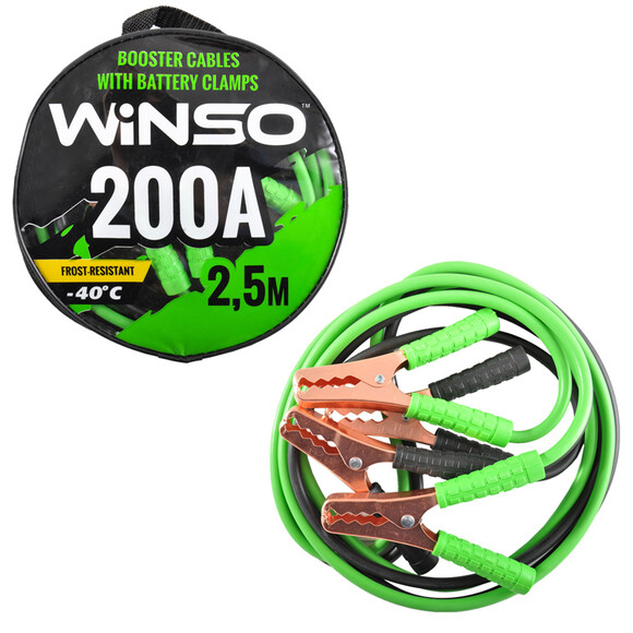 Пускові дроти Winso 200 А, 2.5 м (138210) фото 2