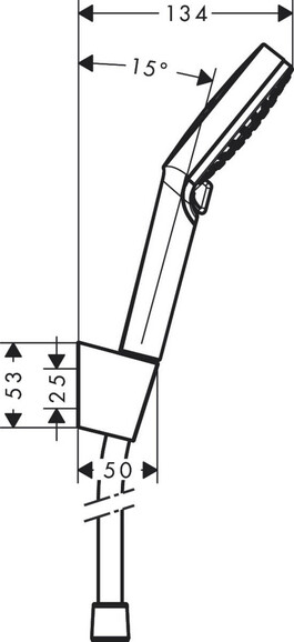 Душевой набор HANSGROHE Crometta Vario 125, с держателем (26691400) изображение 2