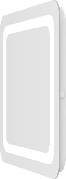 Зеркало подвесное в ванную VOLLE LUNA TANGA 70х60 см, прямоугольное, с подсветкой по контуру, с кнопочным выключателем (1648.52116700) изображение 3
