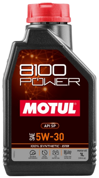 Моторное масло Motul 8100 Power SAE 5W-30, 1 л (111800)