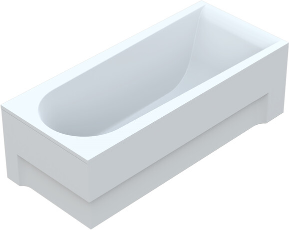 Ванна акрилова VAYER Boomerang 180x80 см, з ніжками (180.080.045.1-1.0.0.0.1) фото 2