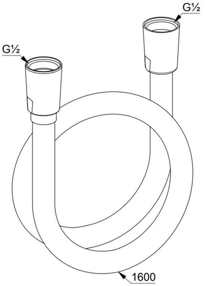 Душевой шланг Kludi Logoflex, 1600 мм (610560500) изображение 3