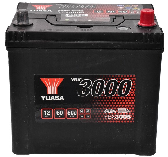 Аккумулятор Yuasa 6 CT-60-R (YBX3005) изображение 2