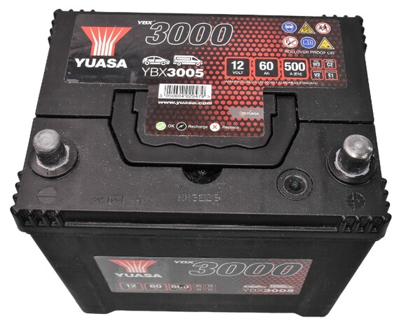 Акумулятор Yuasa 6 CT-60-R (YBX3005) фото 3