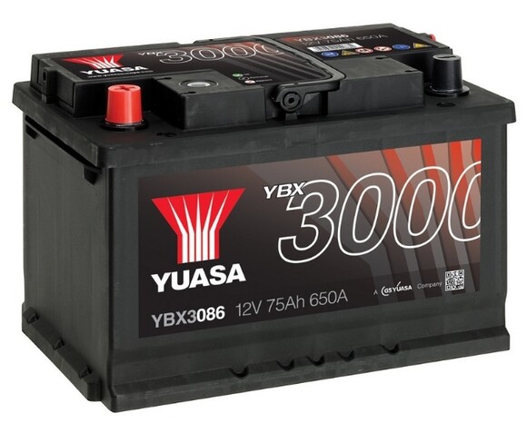 Акумулятор Yuasa 6 CT-75-L (YBX3086)