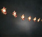 Гирлянда Luca Lighting Струна с фигурками Санта, 2.3 м, белый (8718861431742SANTA)