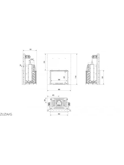 Каминная топка Kratki ZUZIA 16 (ZUZIA/G) изображение 5