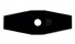 Нож для мотокосы 2-х зубый Oleo-Mac (255х25.4) (4095567AR)