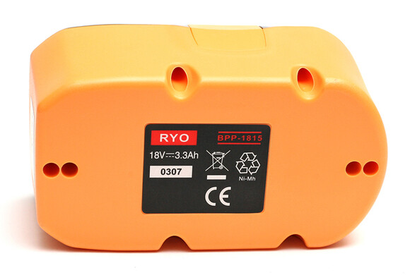 Аккумулятор PowerPlant для шуруповертов и электроинструментов RYOBI GD-RYO-18(A), 18 V, 3.3 Ah, NIMH (DV00PT0046) изображение 2
