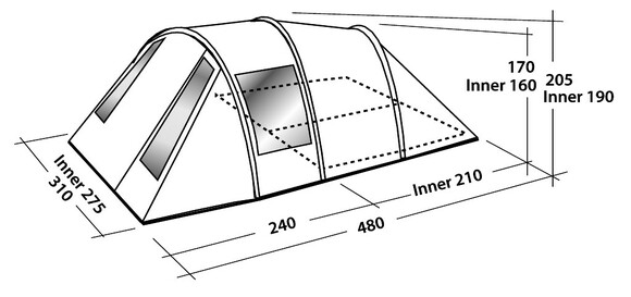 Палатка Easy Camp Tempest 500 (43267) изображение 9