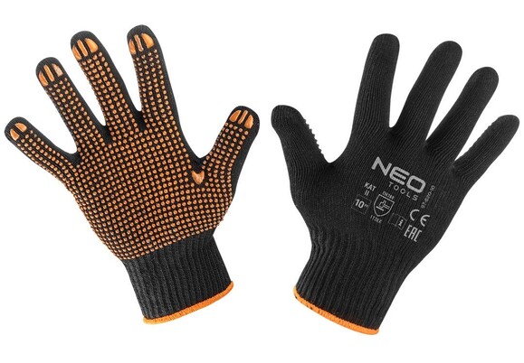 Перчатки Neo Tools рабочие хлопок и полиэстер, пунктир р.8 (97-620-8)