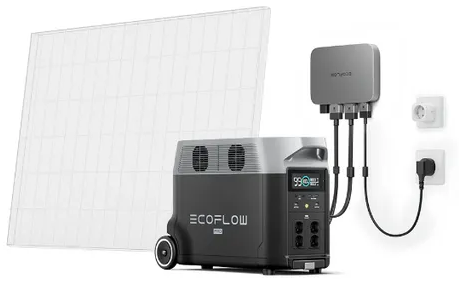 

Комплект енергонезалежності EcoFlow PowerStream - мікроінвертор 800W + зарядна станція Delta Pro (3600 Вт·ч / 3600 Вт)