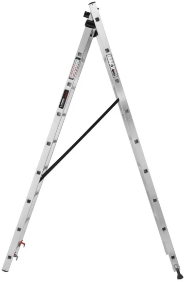 Лестница  алюминиевая трехсекционная LADDER STANDARD 3х8 (190-9308) изображение 4