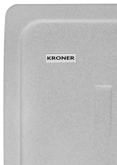 Кухонна мийка Kroner KRP Komposit GRA-6243, 8 мм (CV031061) фото 3