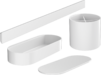 Набор аксессуаров HANSGROHE WallStoris, 4 в 1, белый матовый (27968700)