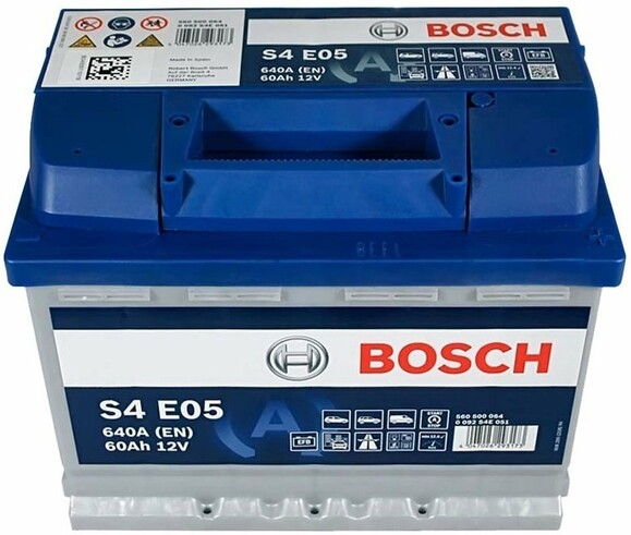 Аккумулятор Bosch S4 E05 (0092S4E051) изображение 2