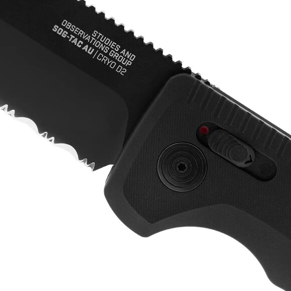 Складной нож SOG TAC AU CA Special (black/partially serrated) (SOG 15-38-02-57) изображение 7