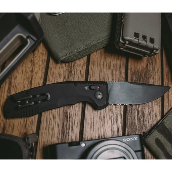 Складной нож SOG TAC AU CA Special (black/partially serrated) (SOG 15-38-02-57) изображение 12