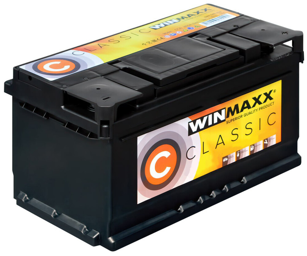 

Автомобільний акумулятор WINMAXX CLASSIC 6CТ-77 R+, 12В, 77 Аг (C-77-MP)