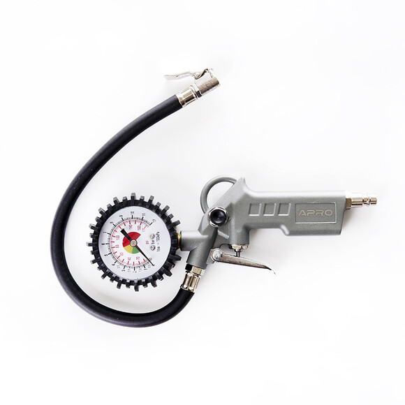 Пистолет для подкачки колес APRO 85-200 л/мин, 12 бар (850080) изображение 3