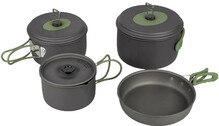 Набор посуды Bo-Camp Explorer 4 Pieces 19 Hard Anodized Grey/Green (DAS302733)