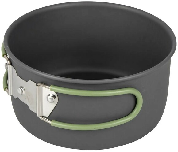 Набір посуду Bo-Camp Explorer 4 Pieces 19 Hard Anodized Grey/Green (DAS302733) фото 6