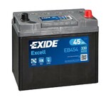 Акумулятор EXIDE EB454 Excell, 45Ah/330A