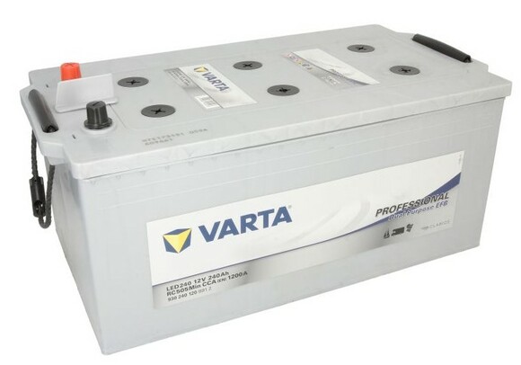 Тяговий акумулятор Varta Professional Dual Purpose EFB 12V 240Ah 1200A (VA930240120) фото 3