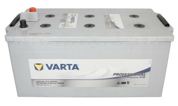 Тяговий акумулятор Varta Professional Dual Purpose EFB 12V 240Ah 1200A (VA930240120) фото 2