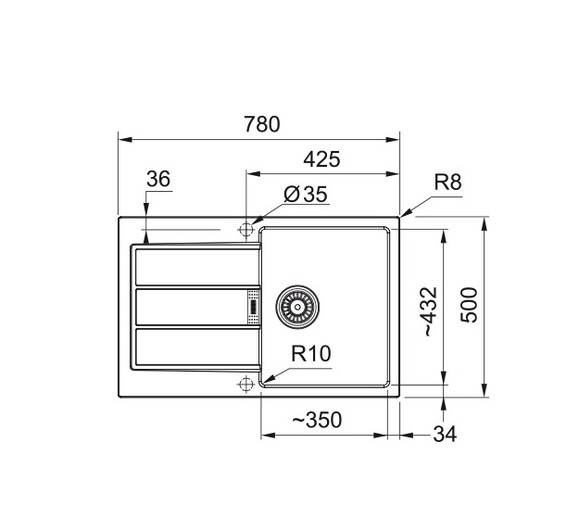 Мойка кухонная Franke Sirius 2 S2D 611-78 (черный) (143.0621.190) изображение 5