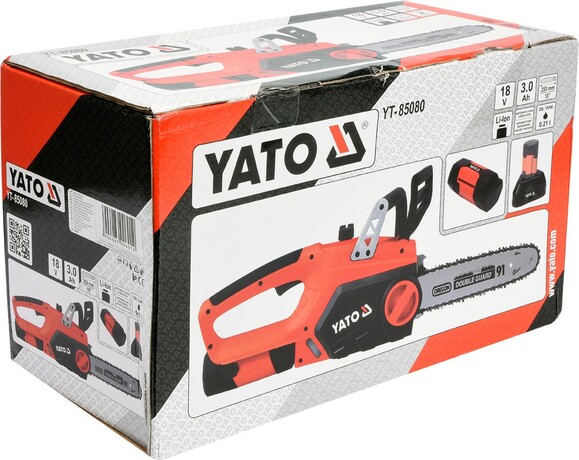Аккумуляторная цепная пила Yato YT-85080 изображение 5