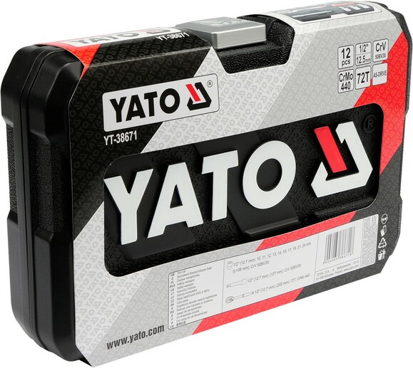 Набор торцевых головок Yato YT-38671 изображение 4