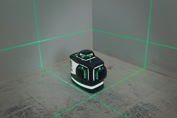 Лазерний рівень зелений 3D у кейсі Kapro 883G фото 5