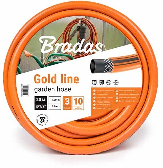 

Шланг для полива Bradas GOLD LINE 3/4 дюйм 20м (WGL3/420)