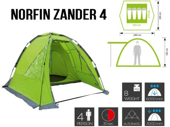 Палатка Norfin Zander 4 (NF-10403) изображение 5