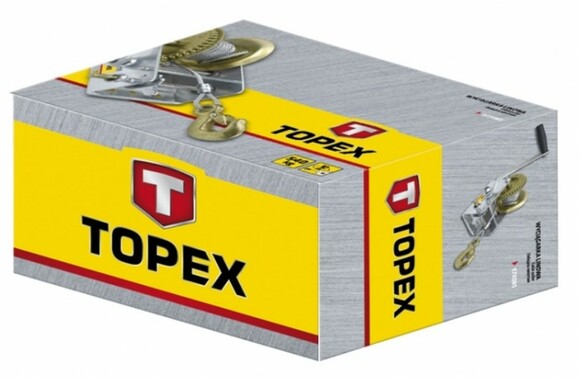 Лебедка канатная с храповым тормозом 0.55 т TOPEX (97X085) изображение 2