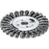 Щетка Lessmann дисковая 125х22.2мм скрученная жгутами стальная проволока 0.5 мм Z20 жгутов 12500 об/хв (473211)