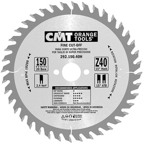 Пильный диск CMT 292.150.40H