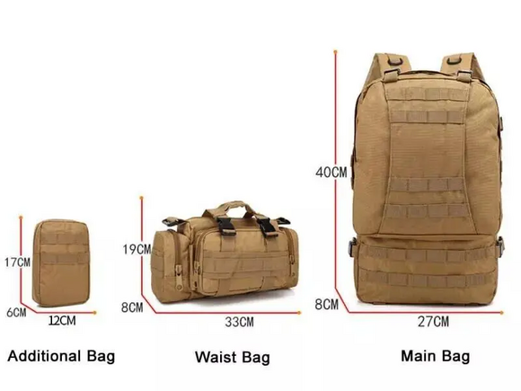 Рюкзак тактический Smartex 3P Tactical 55 ST-002 cp camouflage (ST120) изображение 4