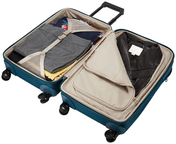 Чемодан на колесах Thule Spira Carry-On Spinner with Shoes Bag, синий (TH 3204144) изображение 9