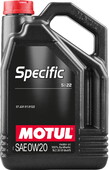 Моторное масло MOTUL Specific 5122 SAE 0W20 5л (107339)
