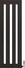 Вертикальний обігрівач Тепломакс 4 секції, 1.5 м (003979-1)