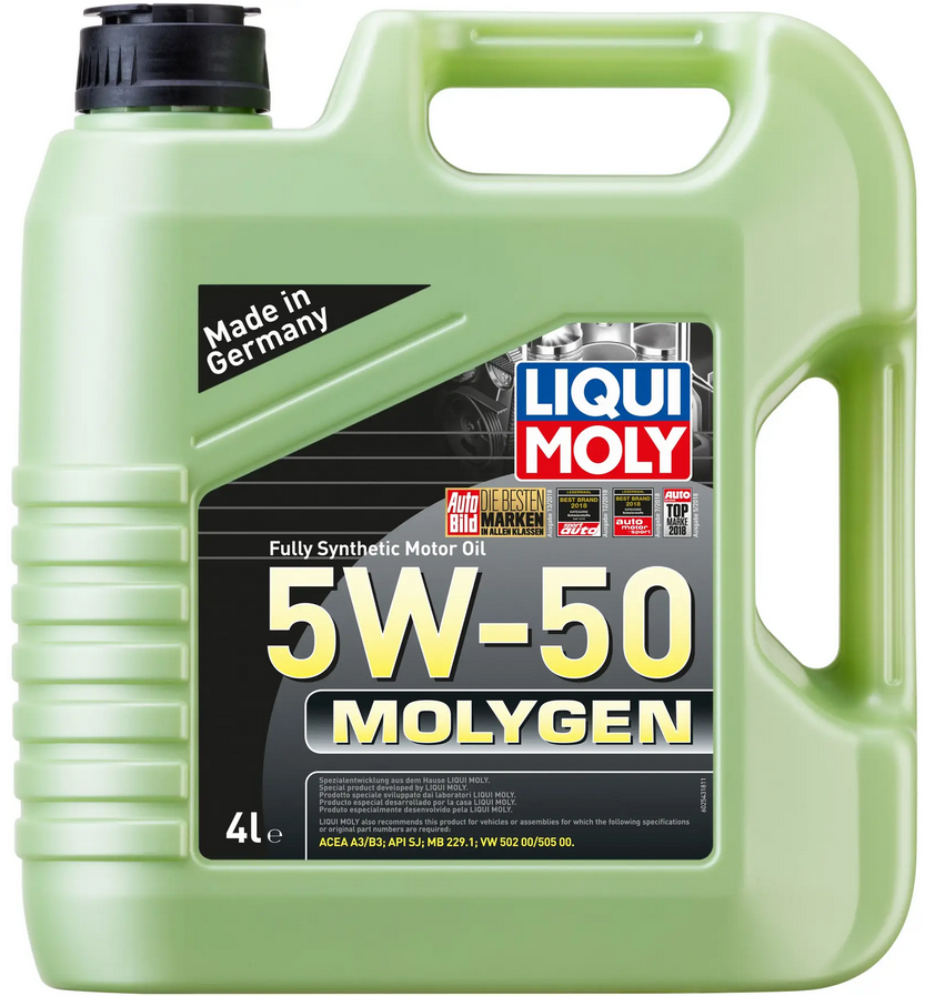 

Синтетическое моторное масло LIQUI MOLY Molygen 5W-50, 4 л (2543)