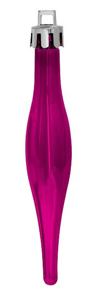 Набір ялинкових іграшок Jumi Бурулька, 9.5 см, 18 шт. (фіолетовий) (5900410534414) фото 2