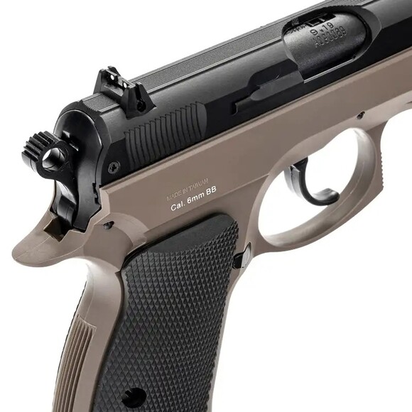 Страйкбольний пістолет ASG CZ 75D Compact FDE Spring, калібр 6 мм (2370.41.27) фото 4